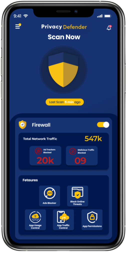 Privacy Defender Features